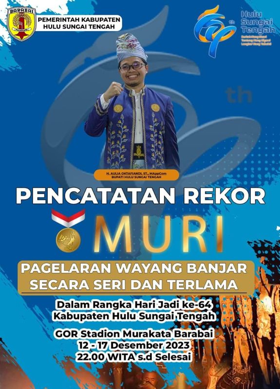 Peringati Hari Jadi Ke-64, HST Siapkan Rekor MURI Pagelaran Wayang Banjar Enam Malam